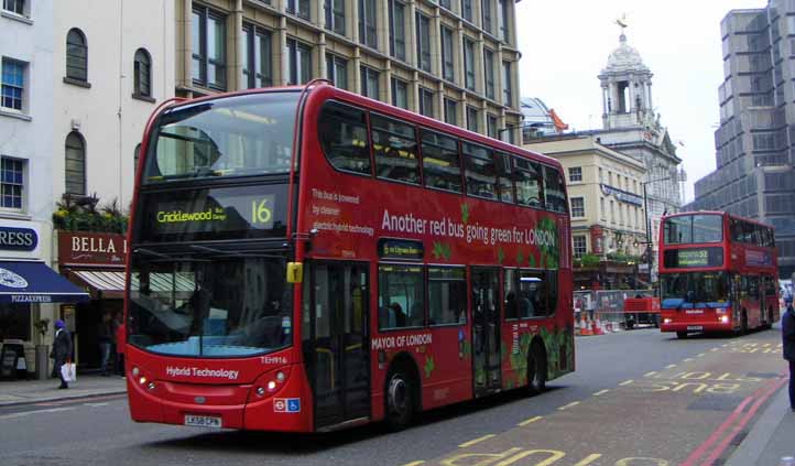 Metroline Alexander Dennis Enviro400H hybrid TEH916